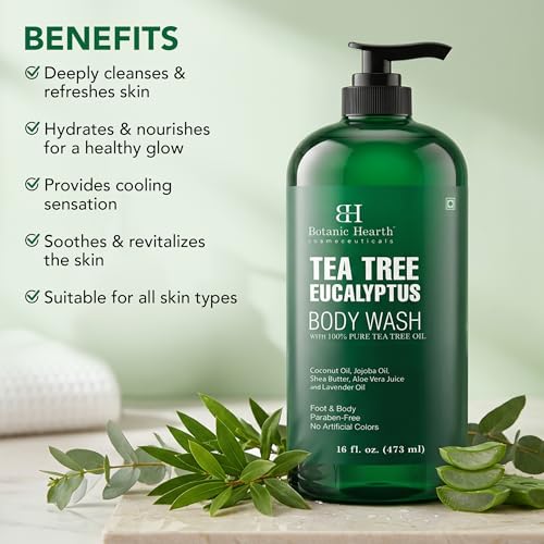 Botanic Hearth Eucalyptus & Tea Tree Body Wash – 16 fl oz