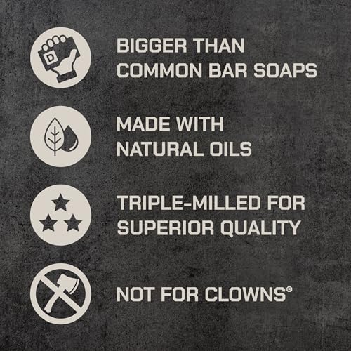 Duke Cannon Supply Co. Extra Large Bar Soap - Men's Natural Bar Soap With A Masculine Scent - Big American Bourbon Scented - All Skin Types - Hydrating Big Brick of Soap - Bourbon,10 oz