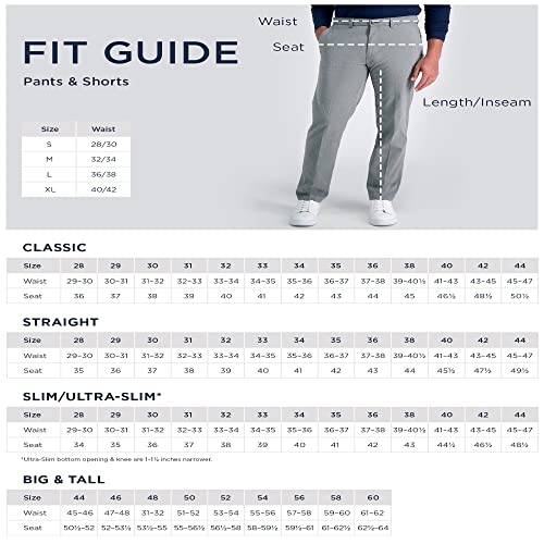 Haggar Men's Cool Right Performance Flex Solid Classic Fit Flat Front Pant-Reg. and Big & Tall Sizes, Black, 34W x 30L