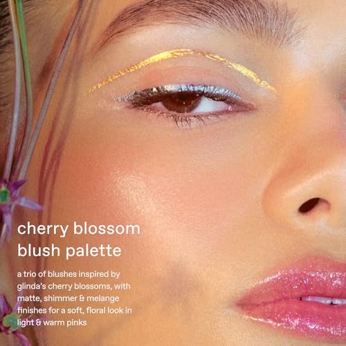 r.e.m. beauty by Ariana Grande Wicked: For Good | Cherry Blossom Blush Palette | Pink | Blendable, Creamy Formula Blurs and Perfects Skin | Blendable, Creamy Formula | 3 Shades