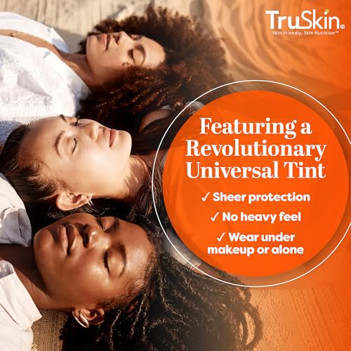 TruSkin SPF 30 Tinted Mineral Sunscreen Face Serum, Zinc Oxide, 1 fl oz