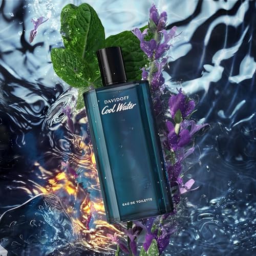 Davidoff Cool Water Eau de Toilette – Aromatic Men's Cologne – With Notes of Coriander, Mint, Lavender & Amber – Long Lasting Fragrance