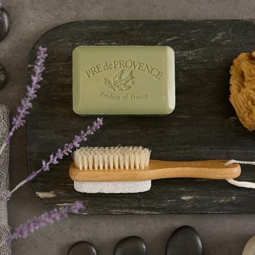 Pre de Provence Artisanal Soap Bar, Natural French Skincare, Enriched with Organic Shea Butter, Quad Milled for Rich, Smooth & Moisturizing Lather, Olive Oil & Lavender, 12.3 Ounce
