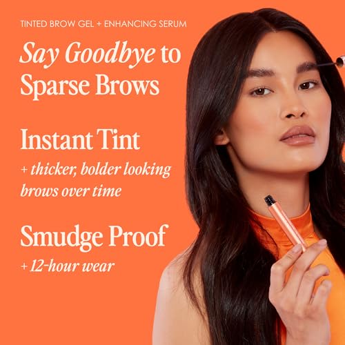 Grande Cosmetics GrandeBROW 2-in-1 Tinted Brow Gel & Serum, Medium