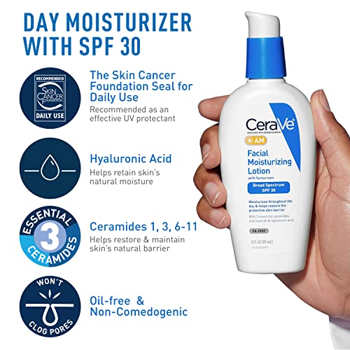 CeraVe Skin Care Set, Face Wash + AM & PM Face Moisturizer, Travel Size