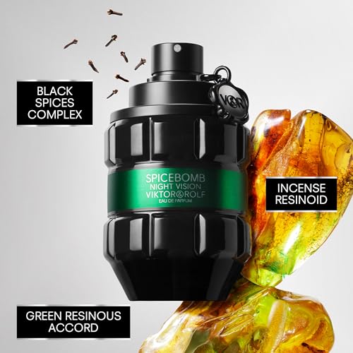 Viktor&Rolf Spicebomb Nightvision Eau de Parfum Ambery Fougere - 3.04 Fl Oz