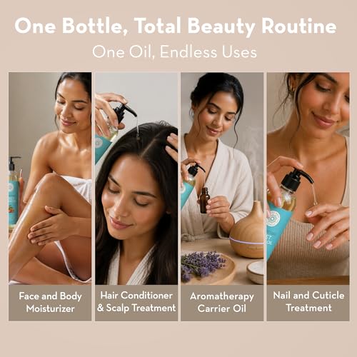 Cold Pressed Sweet Almond Oil, 16 fl oz, Pure Oil for Skin & Hair