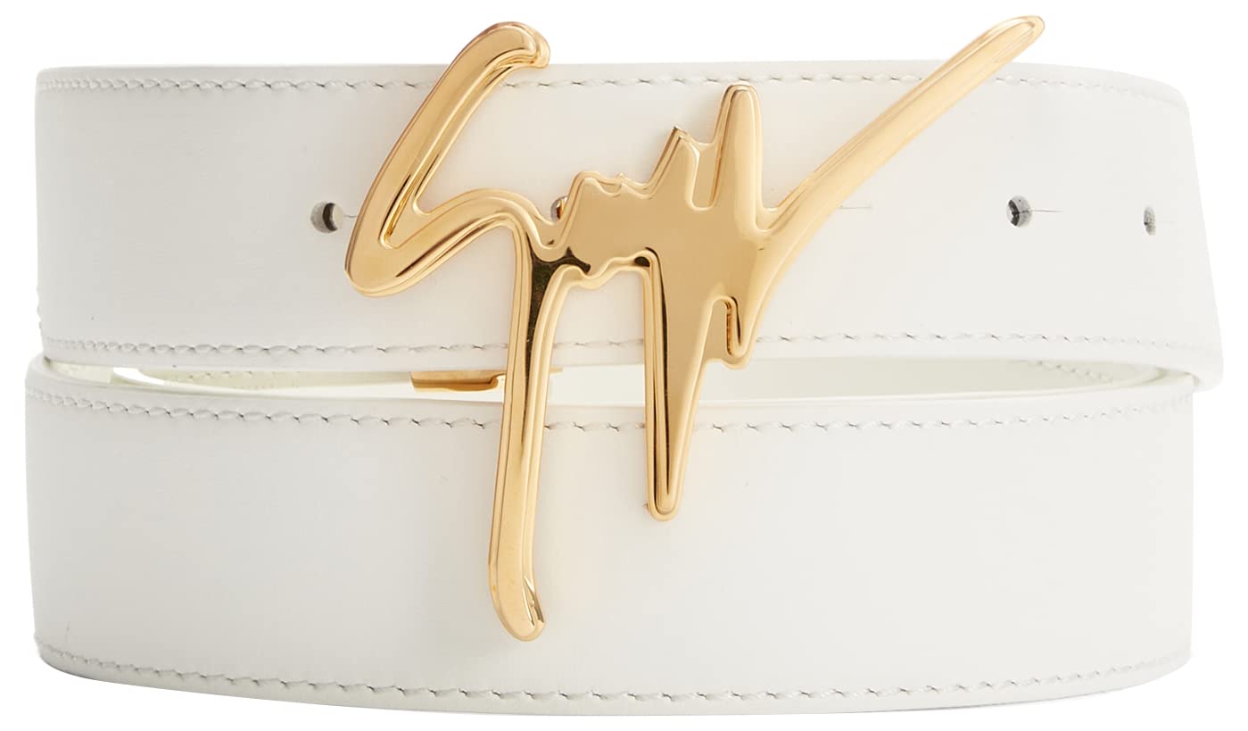 Giuseppe Zanotti, Leather Belt, One Size, White