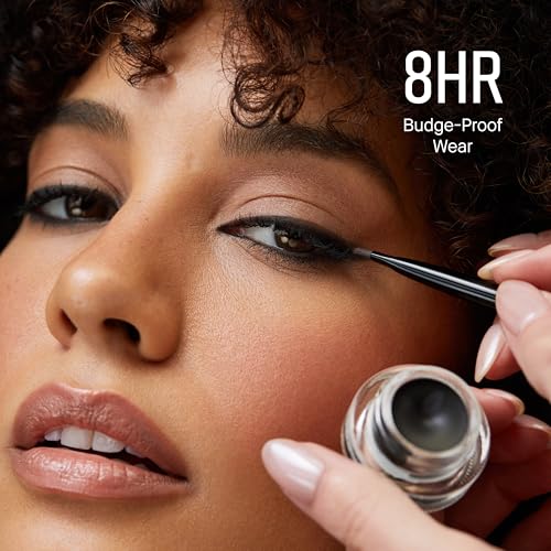 Bobbi Brown Long-Wear Gel Eyeliner | Smudge-Proof, Waterproof Eyeliner | Precise 8-Hour Wear Liner For Everyday And Dramatic Eye Looks, Black Ink, 0.1 Ounce