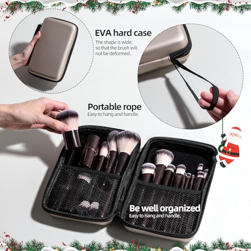 Professional Makeup Brush Set BS-MALL with Travel Case, 20PCS Synthetic Makeup Brushes for Foundation, Conce aler, Blush, Powder & Eyeshadow, Labeled Face Eye Brushes for Beginners, Makeup Artists
