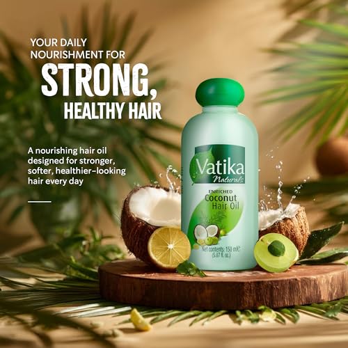Vatika Coconut Hair Oil - Hair Oil for Children, Men, Women & Adults, 150ml