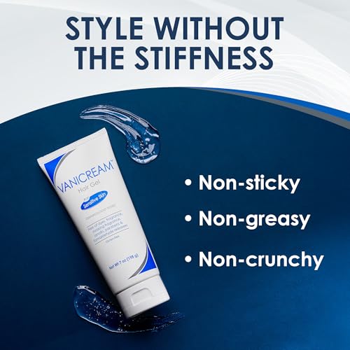 Vanicream Hair Gel, 7 Oz, Formulated without Common Irritants for Sensitive Skin, Styling Gel with Firm Hold & Non-Greasy Finish, Helps Control Static & Add Volume, Dermatologist Tested