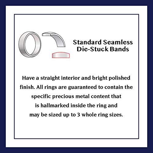 Decadence 14K Yellow Gold 2mm Polished Plain Wedding Band, Size 6.5