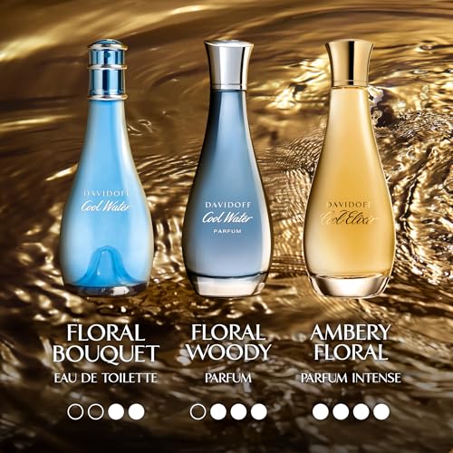 Davidoff Cool Water Eau de Toilette – Fresh Floral Women's Perfume – With Notes of Watermelon, Lily of the Valley & Musk – Long Lasting Fragrance