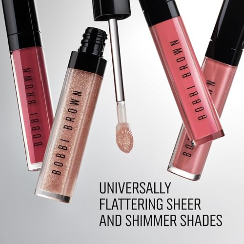 Bobbi Brown Crushed Oil-Infused Gloss | Hydrating Tinted Lip Gloss | Non-Sticky, High-Impact Shine with Coffee Seed and Botanical Oils, Kir Sugar, 0.20 Fl Oz