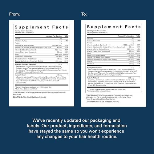 Nutrafol Men Hair Growth Supplements, Ages 18-49, 1-Month Bottle