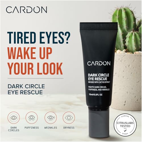 Cardon | Dark Circle Rescue for Men and Women | Under Eye Roller Eye Stick Massager for Puffy Eyes, Dark Circles, Bags, Wrinkles | Made with Peptides, Niacinamide, Hyaluronic Acid