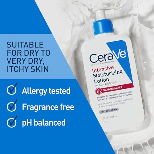 CeraVe Intensive Moisturizing Lotion, Shea Butter Body Lotion, 16oz