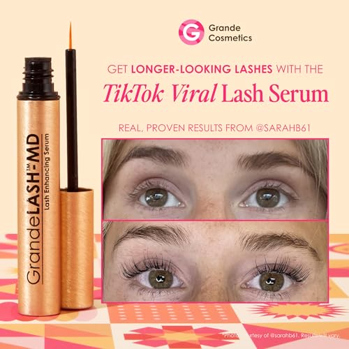 Grande Cosmetics GrandeLASH-MD Lash Enhancing Serum, 1mL, 6-Week Supply