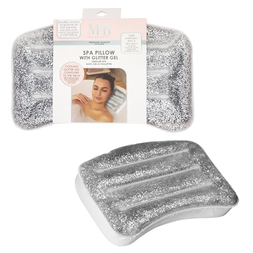 Glitter Gel Cooling Spa Pillow -Bathtub & Hot Tub Relaxation Cushion