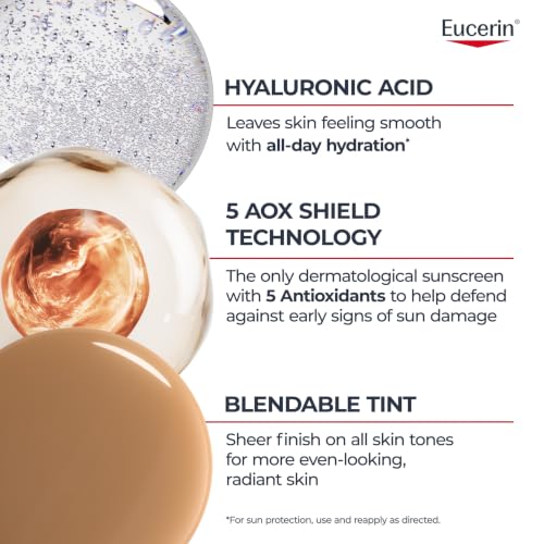 Eucerin Sun Age Defense Tinted Face Lotion SPF 50, 2.5 FL OZ