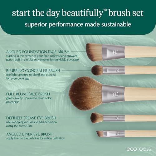 EcoTools 6 Piece Start the Day Beautifully Makeup Brush Set