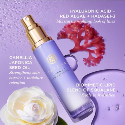 TATCHA Luminous Dewy Skin Mist, Hyaluronic Acid Hydrator & Finishing Spray