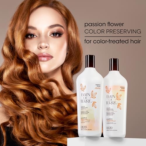 Bain de Terre Passion Flower Color Preserving Shampoo, 13.5 Fl Oz