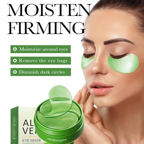 Eakroo Under Eye Patches - 60PCS Aloe Vera Eye Patches for Puffy Eyes and Dark Circles, Eye Mask Skincare, Eye Patches for Women, Under Eye Mask, Parches Para Ojeras, Reduce Wrinkles and Fine Lines
