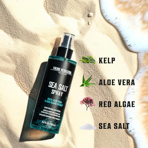 Viking Revolution Sea Salt Spray for Men - Hair Texturizing Spray 8.8 oz