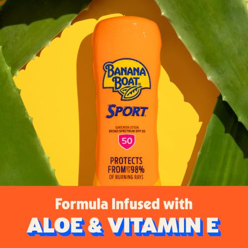 Banana Boat Sport SPF 50 Sunscreen Lotion, 8 Fl Oz
