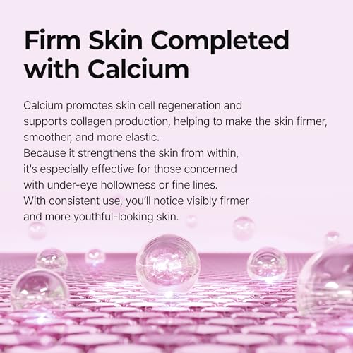 Dr.Melaxin Calcium Volume Under Eye Patches for Puffy Eyes & Dark Circles, Hydrogel Eye Mask for Wrinkles, Fine Lines & Sagging Skin, Firming Collagen Eye Patch, Korean Skin Care (60 Count)