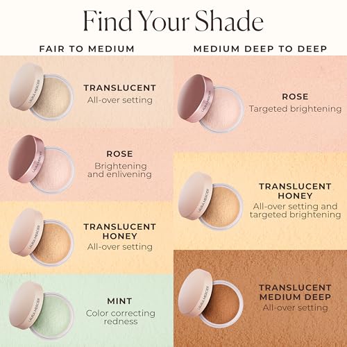 Laura Mercier Translucent Loose Talc-Free Setting Powder Ultra-Blur, Fair to Medium Skin Tones, Translucent