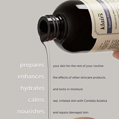 DearKlairs Supple Preparation Facial Toner Korean Hydrating, 6.08 Fl Oz