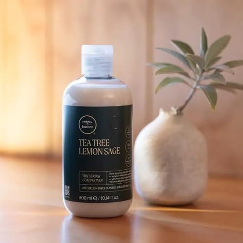 Tea Tree Lemon Sage Thickening Conditioner, Builds Body + Boosts Volume, For Fine Hair, 10.14 fl. oz.