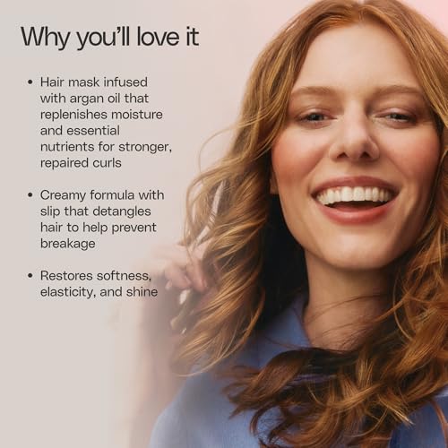 Ouidad Moisture Lock Hair Mask, 7.8 fl oz, Ultra-Nourishing Intense Frizz Control Curly Hair Mask with Macadamia Nut Oil, Olive Oil, Helps Repair, Detangle, Restore Softness & Hydrate, All Curl Types