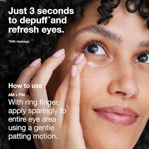 Clinique All About Eyes Lightweight Eye Cream With Vitamin C | Hydrating, Brightening, Depuffing + Dark Circle Reducing, 1 Ounce