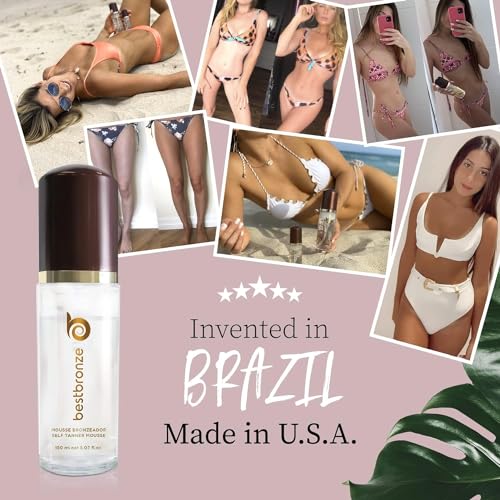 Best Bronze Clear Self Tanner Mousse – Sunless Tanner Foam for Customizable Self Tan, Light to Dark Fake Tan – Vegan Tanning Mousse for a Bronze Glow – Sunless Tanning Foam (5.07 Fl Oz)