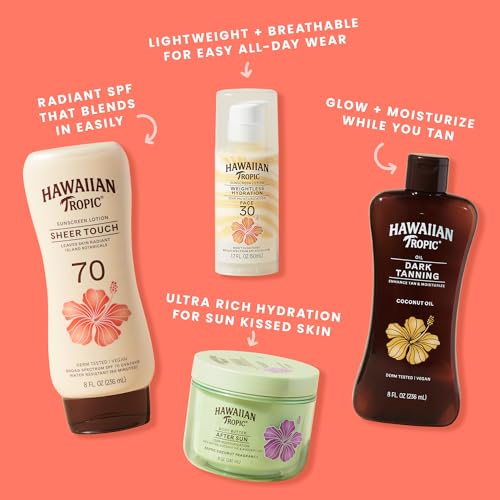 Hawaiian Tropic Sheer Touch SPF 70 Sunscreen Lotion, 8 Fl Oz
