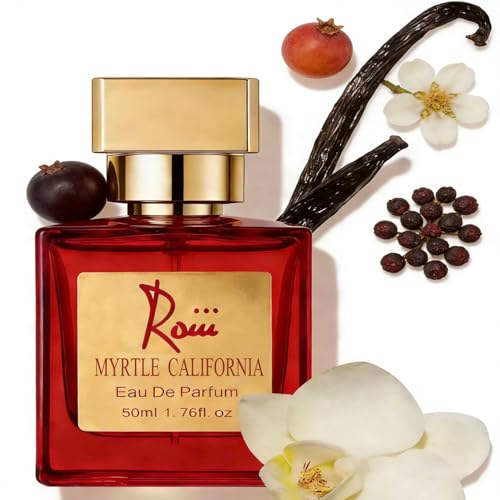 Roiii Myrtle California 1.7 Fl Oz (50ml) - Eau de Parfum - Inspired by Par.ma Mir.to Fresh Citrus&Woody Notes EDT Perfume - Vegan, Women Perfume Spray