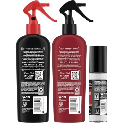 TRESemmé Blowout Heat Protectant Spray, Serum & Styling Spray Trio