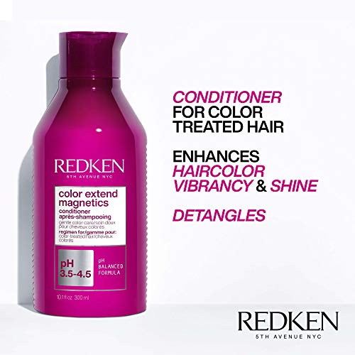 Redken Color Extend Magnetics Conditioner – For Color-Treated, 10.1 Fl Oz