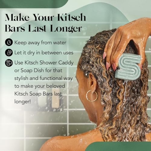 Kitsch Rosemary & Biotin Shampoo Bar Soap for Hair Growth - 3.5 oz