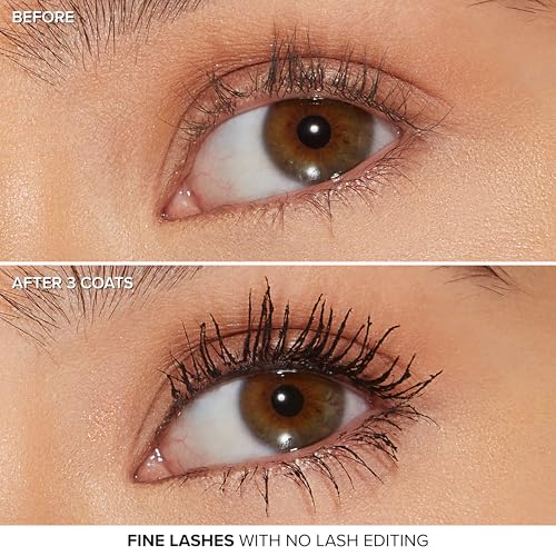 Too Faced Ribbon Wrapped Lash Mascara | Extreme-Length Tubing Mascara + 24-Hour Volume & Curl | Flake-Resistant, Smudge-Proof, Clump-Free Formula, Lash Extension Effect, Black, 0.27 Fl Oz