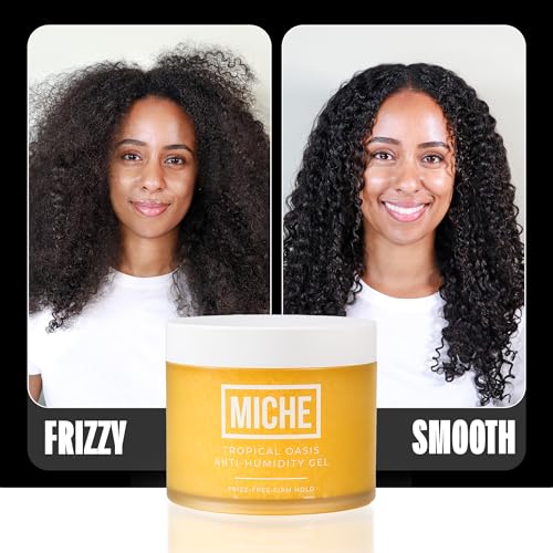 MICHE Anti-Humidity Frizz-Free Strong Hold Hair Gel 8.8 oz | For All Curl Types - Curly and Coily