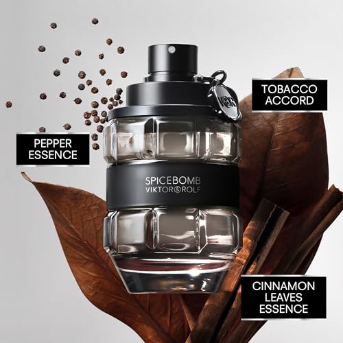 Viktor&Rolf Spicebomb Eau de Toilette Gourmand Cologne for Men - 3.04 Fl Oz