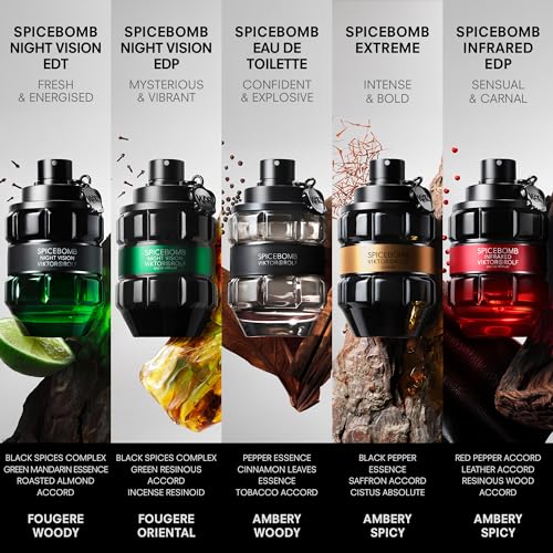 Viktor&Rolf Spicebomb Nightvision Eau de Toilette Spicy Cologne - 3 Fl Oz