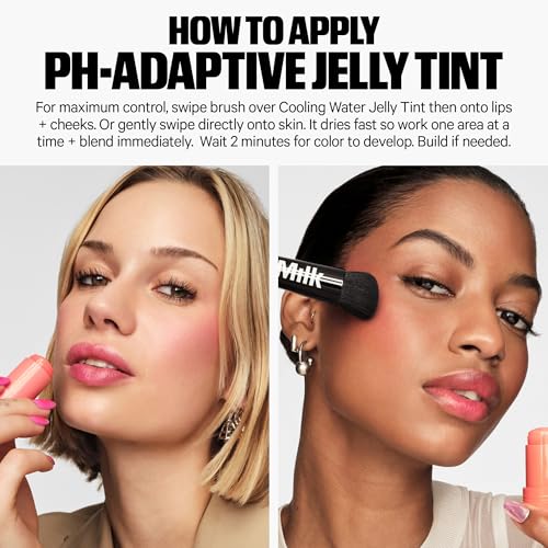 Milk Makeup Skincare Jelly Gift Set – Hydrating + Brightening Face Serums and Blush + Lip Stain in pH-Adaptive Pink – Two Full Size Serum Sticks .21oz + Travel-Friendly Jelly Tint (pHreeze) .17oz