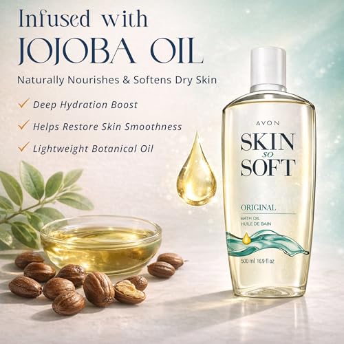 Avon Skin So Soft Original Bath Oil - 16.9 oz - Moisturizing Body Oil