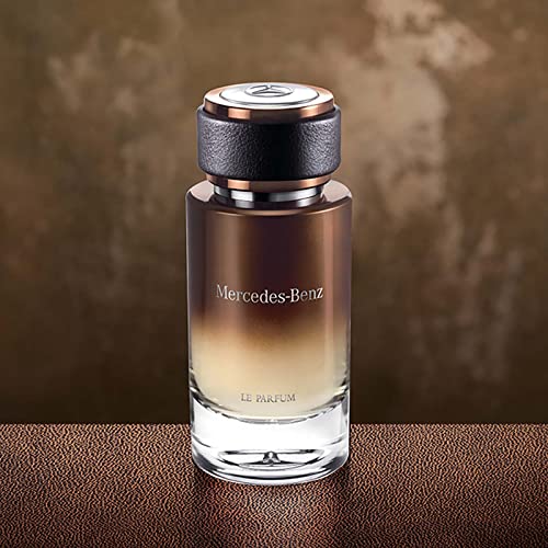 Mercedes Benz - Le Parfum - Irresistible Fragrance For Men - Wood And Leather Scent - For Dynamic, Leading Personalities - Pink Pepper, Bergamot, Violet Leaves, Amber Notes - Eau De Parfum - 4 Fl Oz